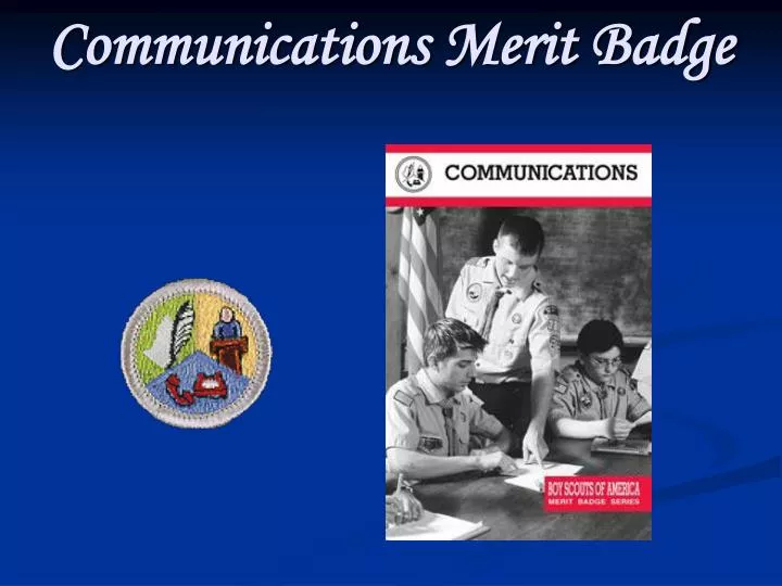 communications merit badge