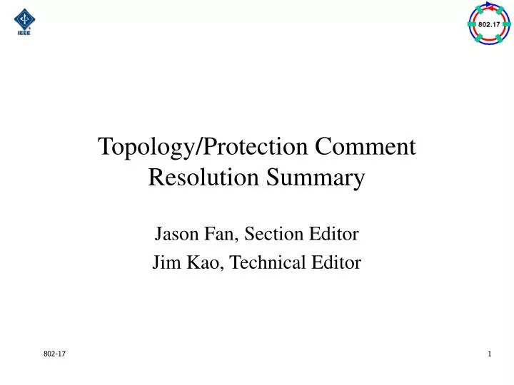 topology protection comment resolution summary