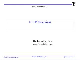 HTTP Overview