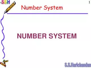 NUMBER SYSTEM