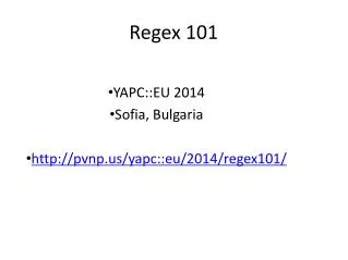 Regex 101
