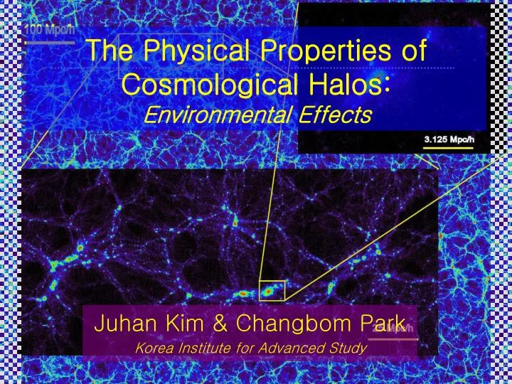 the physical properties of cosmological halos environmental effects