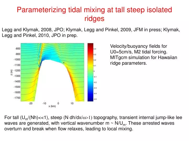 parameterizing tidal mixing at tall steep isolated ridges