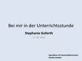 bei mir in der unterrichtsstunde