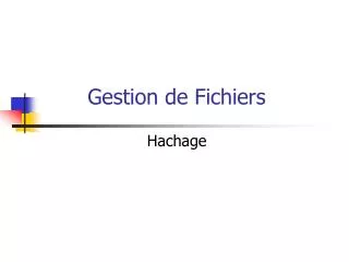 gestion de fichiers
