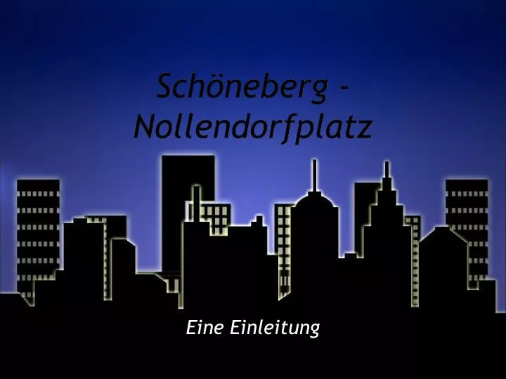sch neberg nollendorfplatz