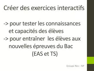 groupe rex np