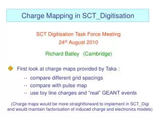 Charge Mapping in SCT_Digitisation
