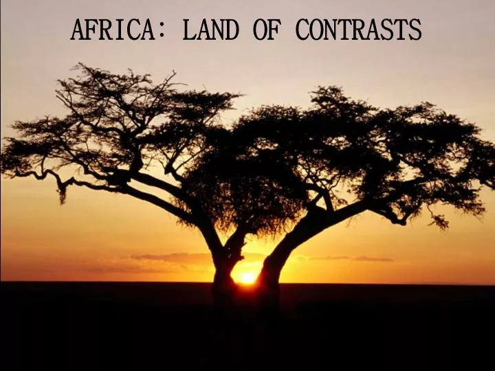 africa land of contrasts