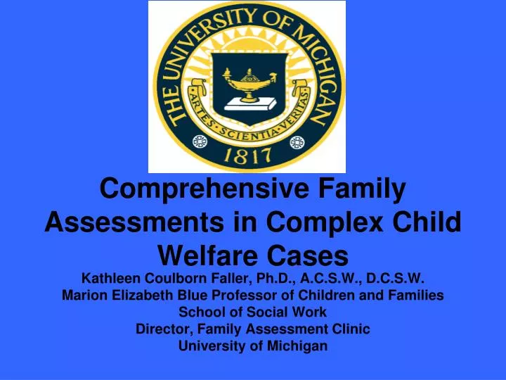 comprehensive family assessments in complex child welfare cases