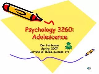 psychology 3260 adolescence