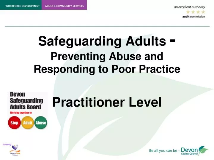 safeguarding adults preventing abuse and responding to poor practice