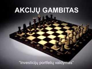 akcij gambitas