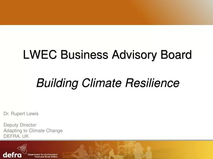 lwec business advisory board building climate resilience