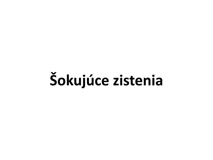 okuj ce zistenia