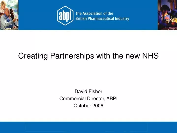 creating partnerships with the new nhs