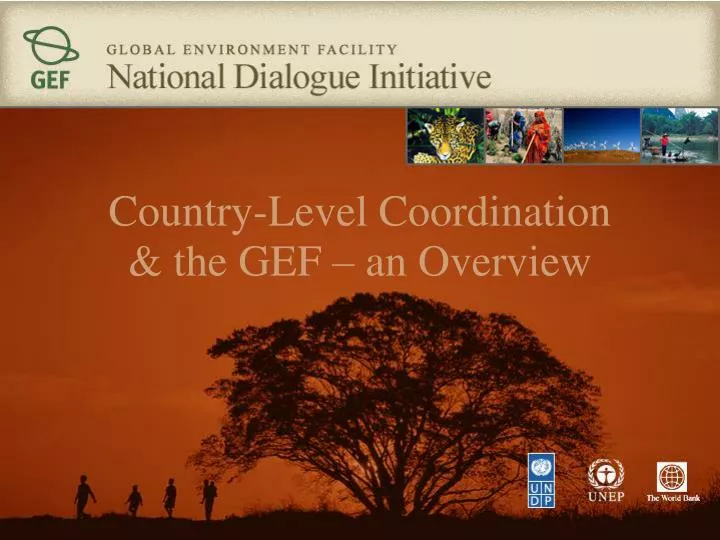 country level coordination the gef an overview