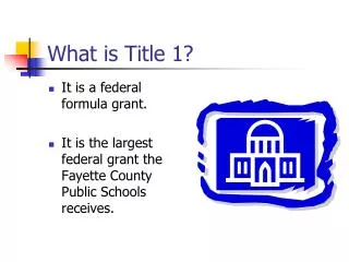 what is title 1