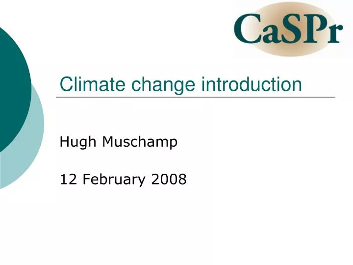 climate change introduction