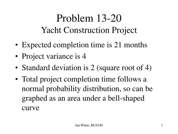 problem 13 20 yacht construction project
