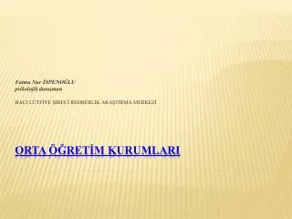 fatma nur speno lu psikolojik dan man haci l tf ye rec rehberl k ara tirma merkez
