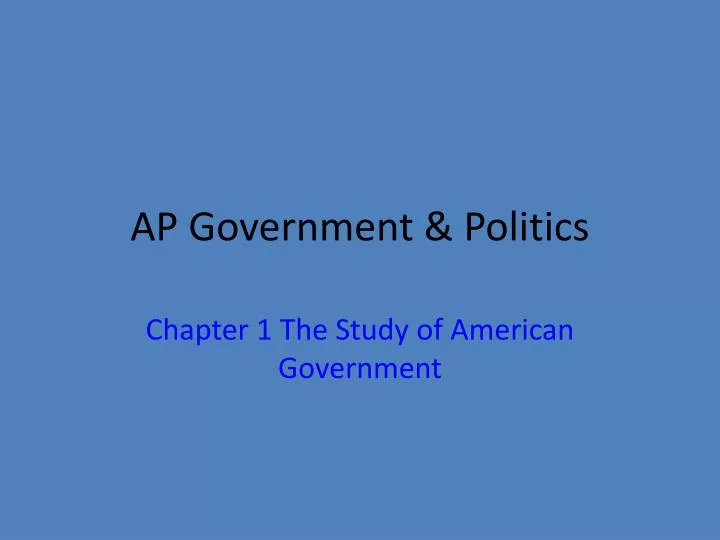ap government politics