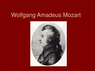 wolfgang amadeus mozart