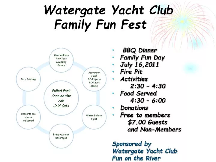 watergate yacht club family fun fest