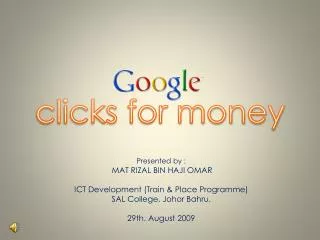 clicks for money