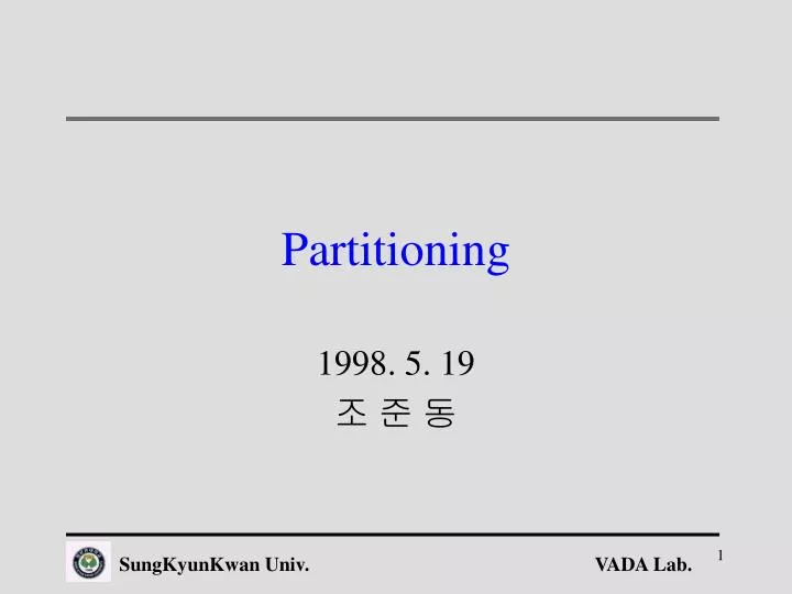 partitioning