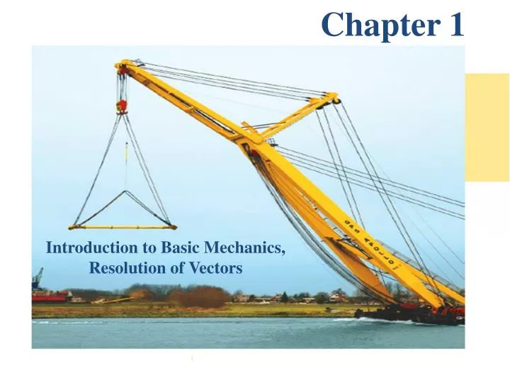 introduction to basic mechanics resolution of vectors
