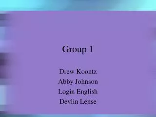 group 1