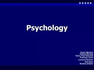 Psychology