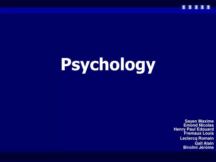 psychology