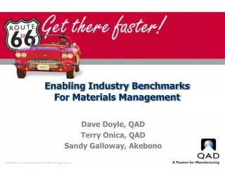 Enabling Industry Benchmarks For Materials Management