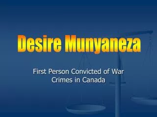 First Person Convicted of War Crimes in Canada