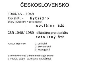 eskoslovensko