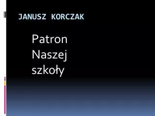 patron naszej szko y