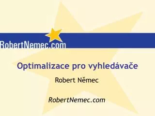 optimalizace pro vyhled va e