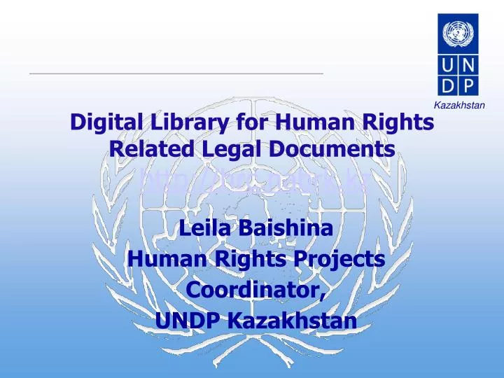 digital library for human rights related legal documents http hrc nabrk kz