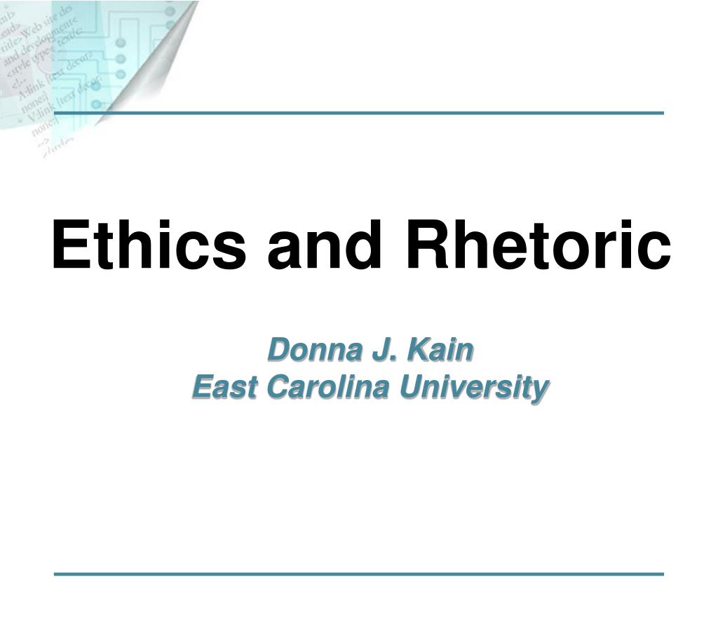 PPT - Ethics and Rhetoric PowerPoint Presentation, free download - ID ...