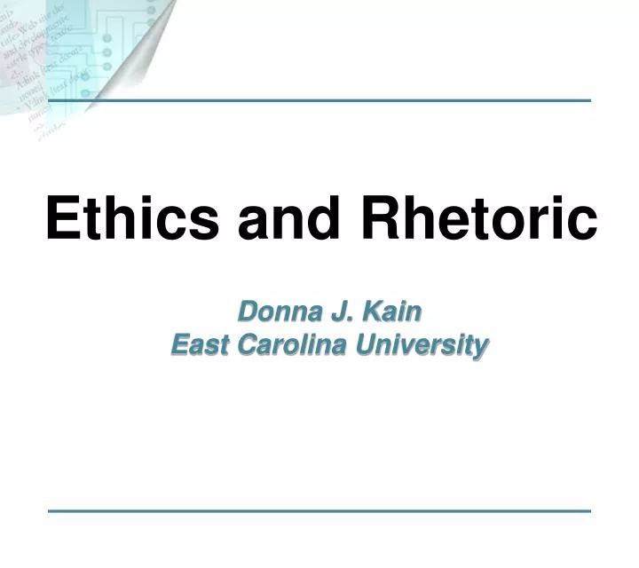 ethics and rhetoric