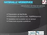 NatBraille webservice - slide 1