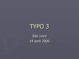 typo 3