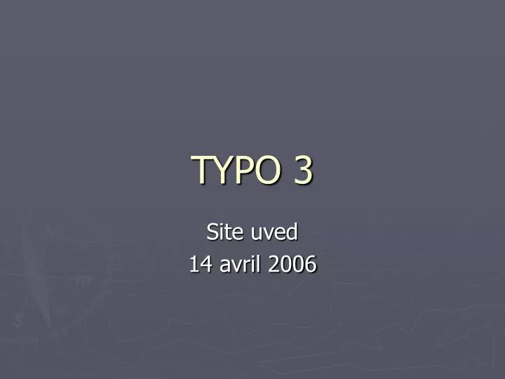 typo 3