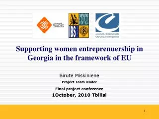 Supporting women entreprenuership in Georgia in the framework of EU