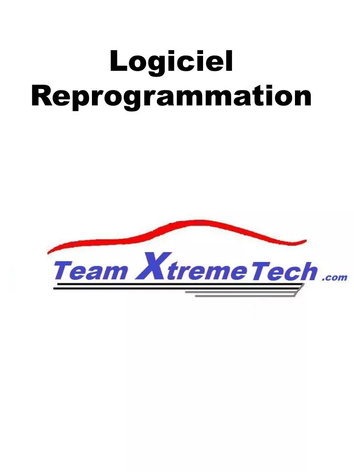 logiciel reprogrammation