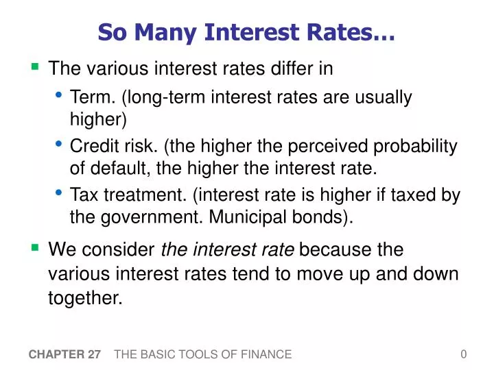 so many interest rates
