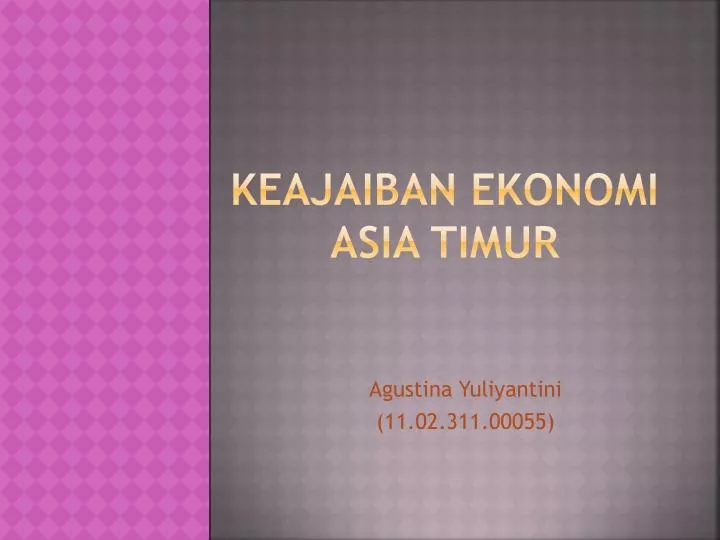 keajaiban ekonomi asia timur