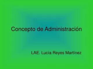 concepto de administraci n